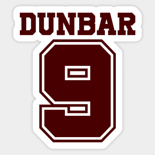 Dunbar 9 Sticker